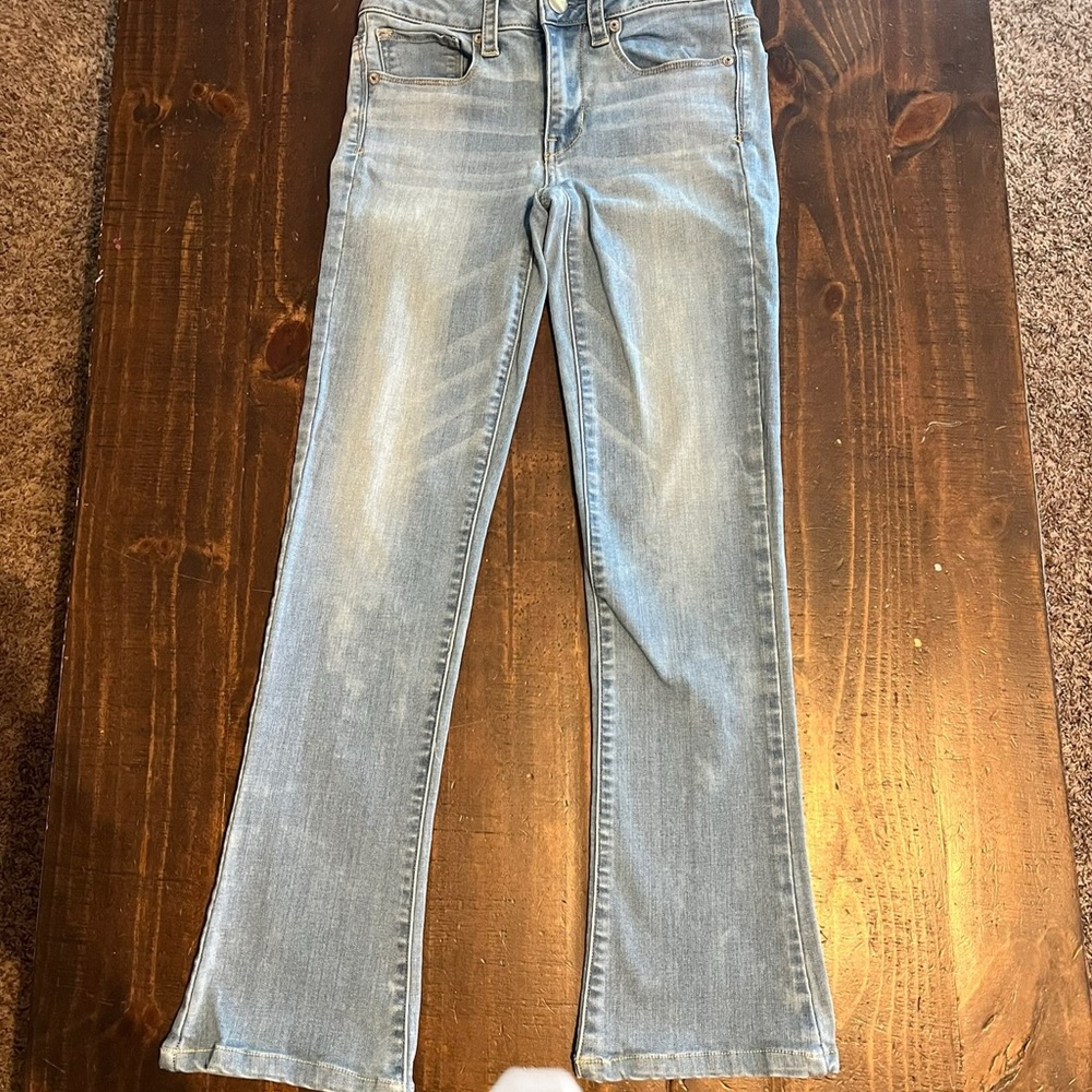 American Eagle Outfitters Sky Blue Wide Leg Jeans